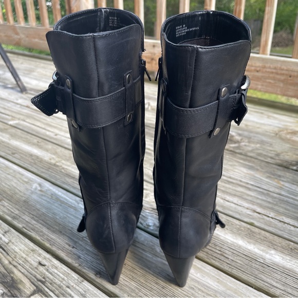 Kelly & Katie tall leather boots with silver buckle Size 8 - Picture 5 of 10